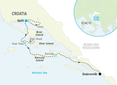 Croatia map