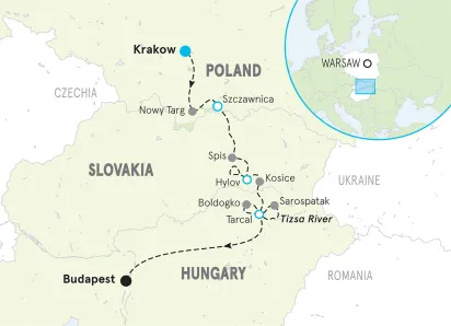 Poland & Slovakia map