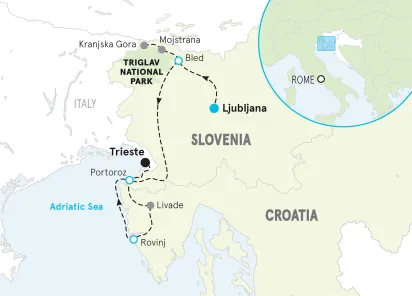 Croatia/Slovenia map