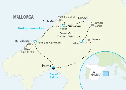 Spain Mallorca Lodge to Lodge Hiking & Walking Tour