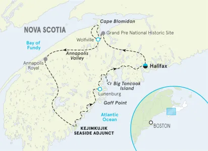 Nova Scotia Hiking & Walking Tour Map