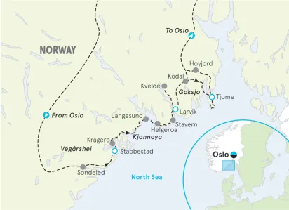 Norway Bike Tour Map