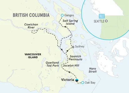 Gulf Islands Multi-Adventure Tour Map